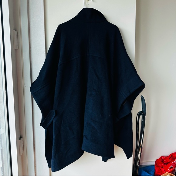 NWT & Other Stories Wool Blend Workwear Cape Coat in Navy Blue - Size XS/S - Picture 10 of 12